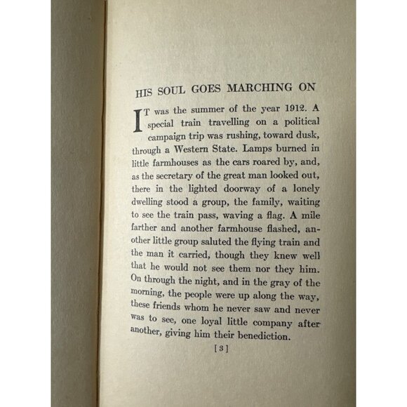 Vintage 1922 His Soul Goes Marching On HC Book By Mary Raymond Shipman Andrews - Picture 7 of 14